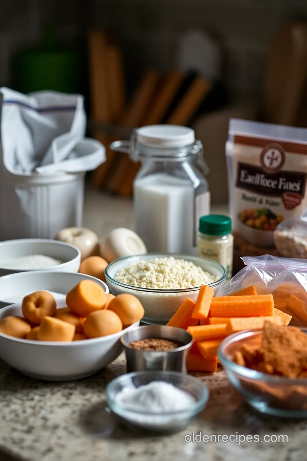 Ingredients for Homemade Waffle Fries