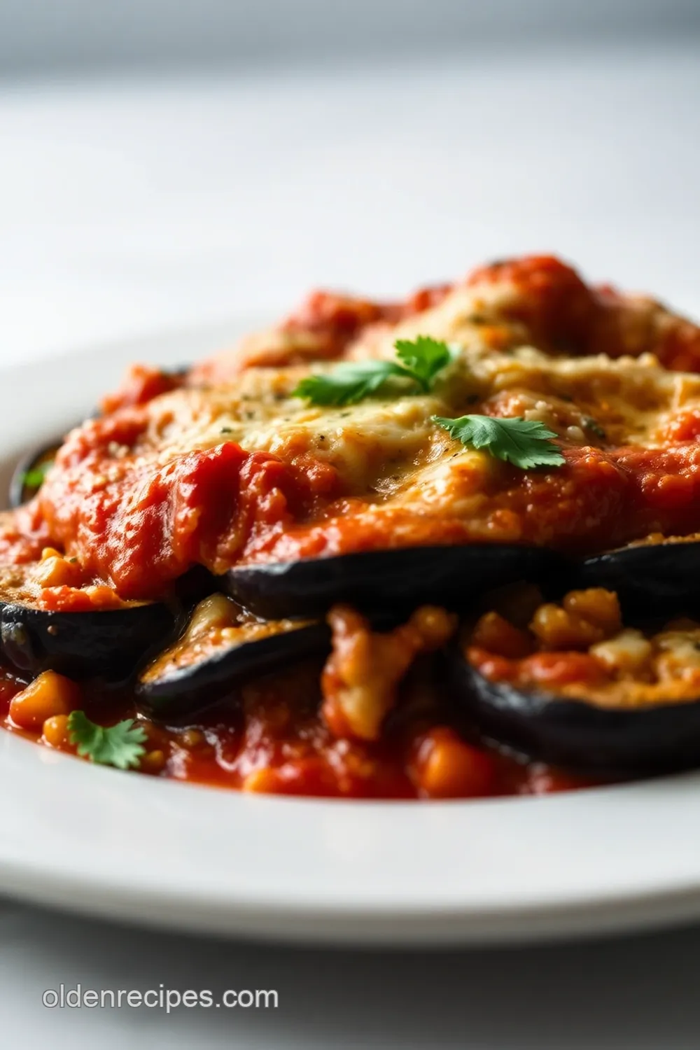 eggplant parmesan recipe Presentation