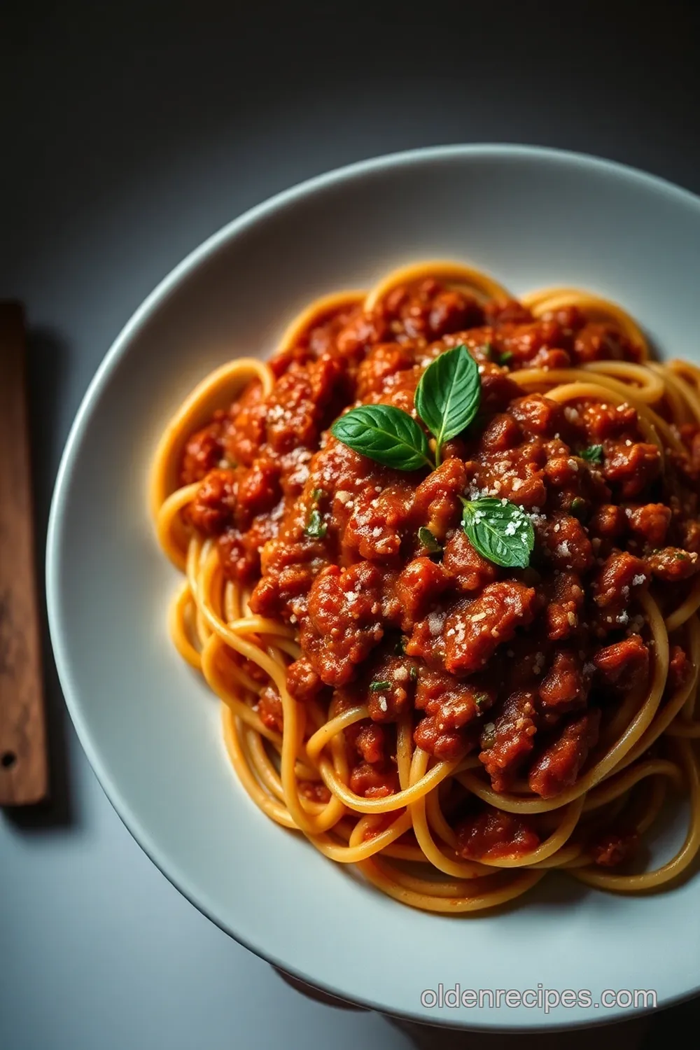 tagliatelle bolognese Presentation