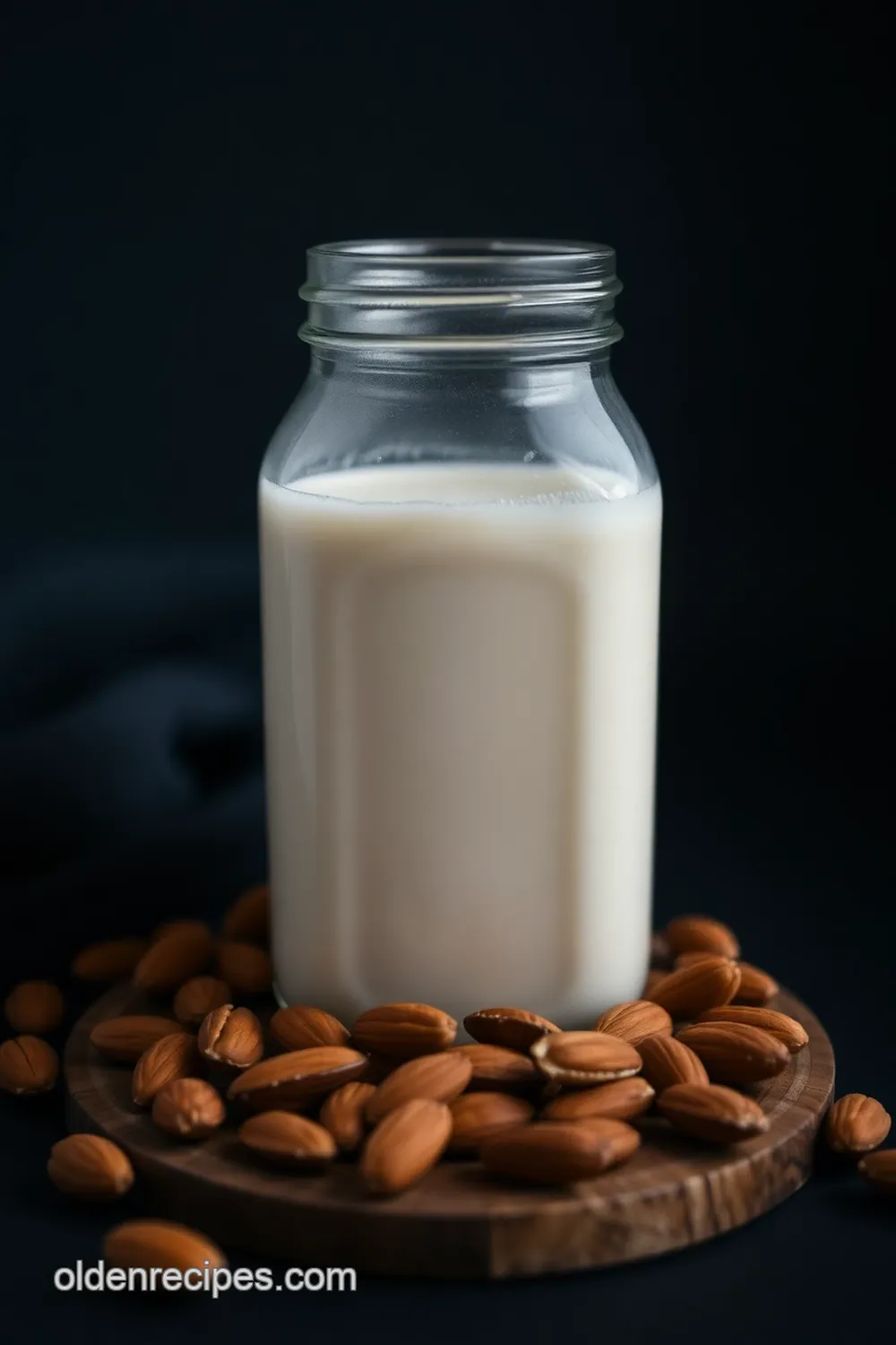creamy homemade walnut milk recipe presentation