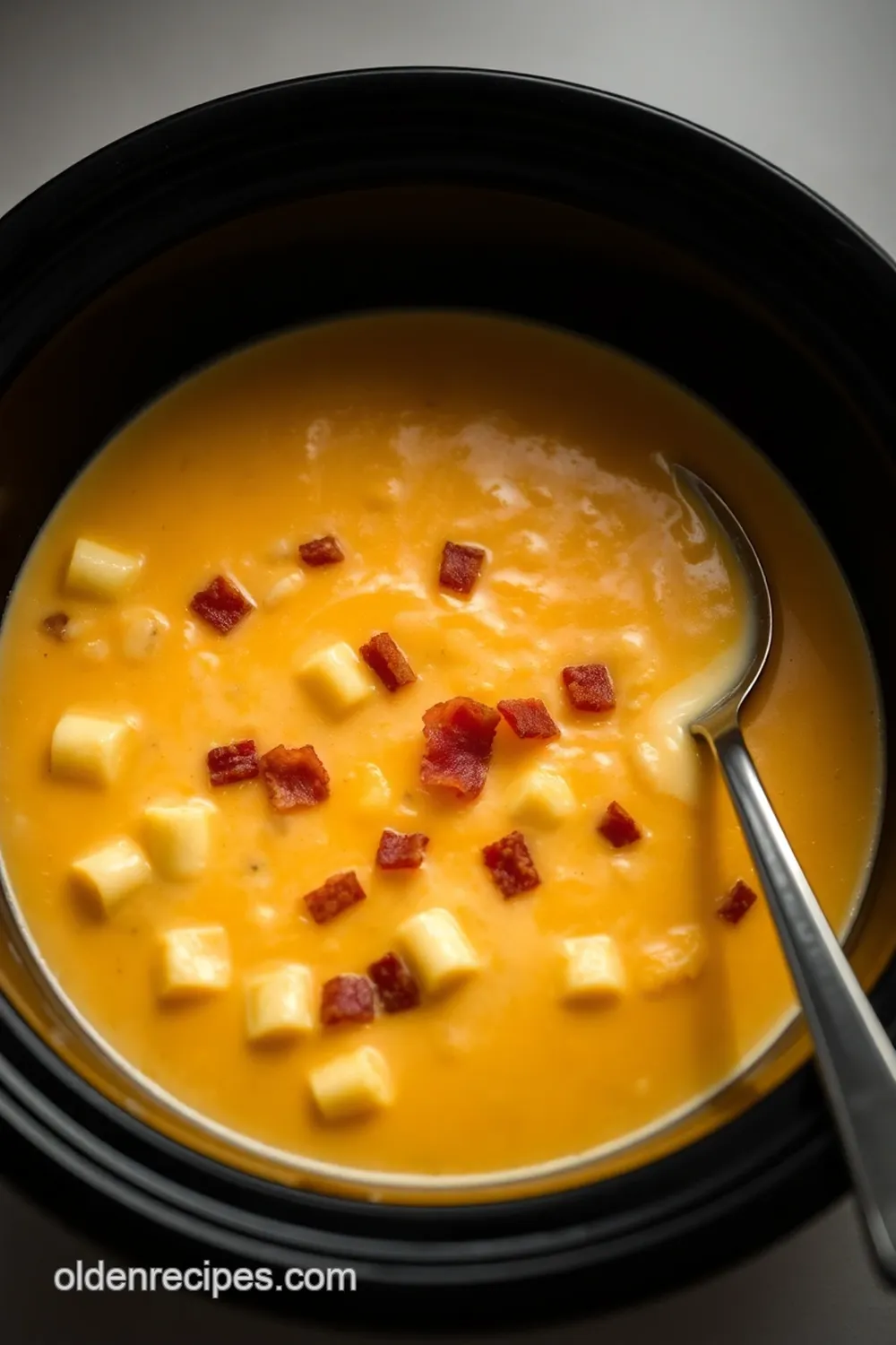 crock pot crack potato soup comfort in a bowl presentation