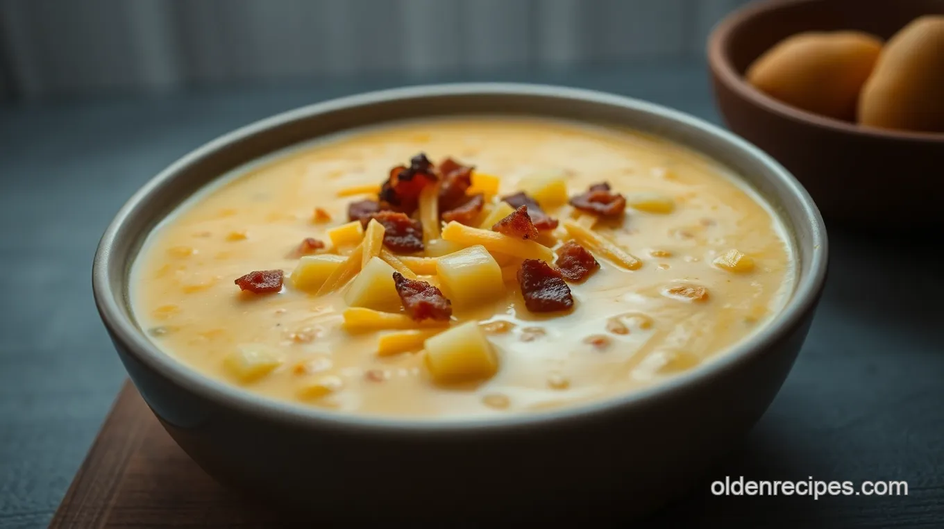 Easy Slow Cooker Cheesy Potato Soup: A Comforting Delight
