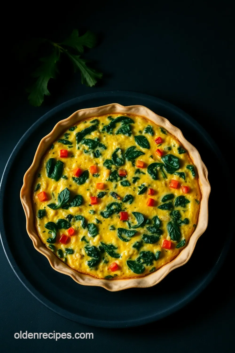Tortilla Quiche Bake presentation