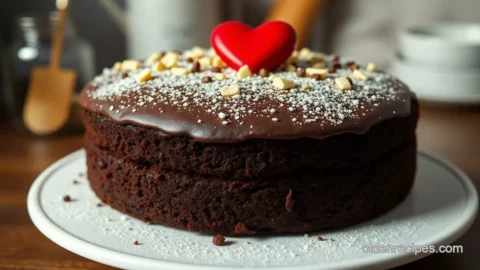 Chocolate Bliss Gender Reveal Cake Recipe